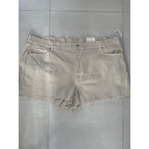 Old Navy Shorts Jean Denim Cut Off Frayed Sky Hi A-Line